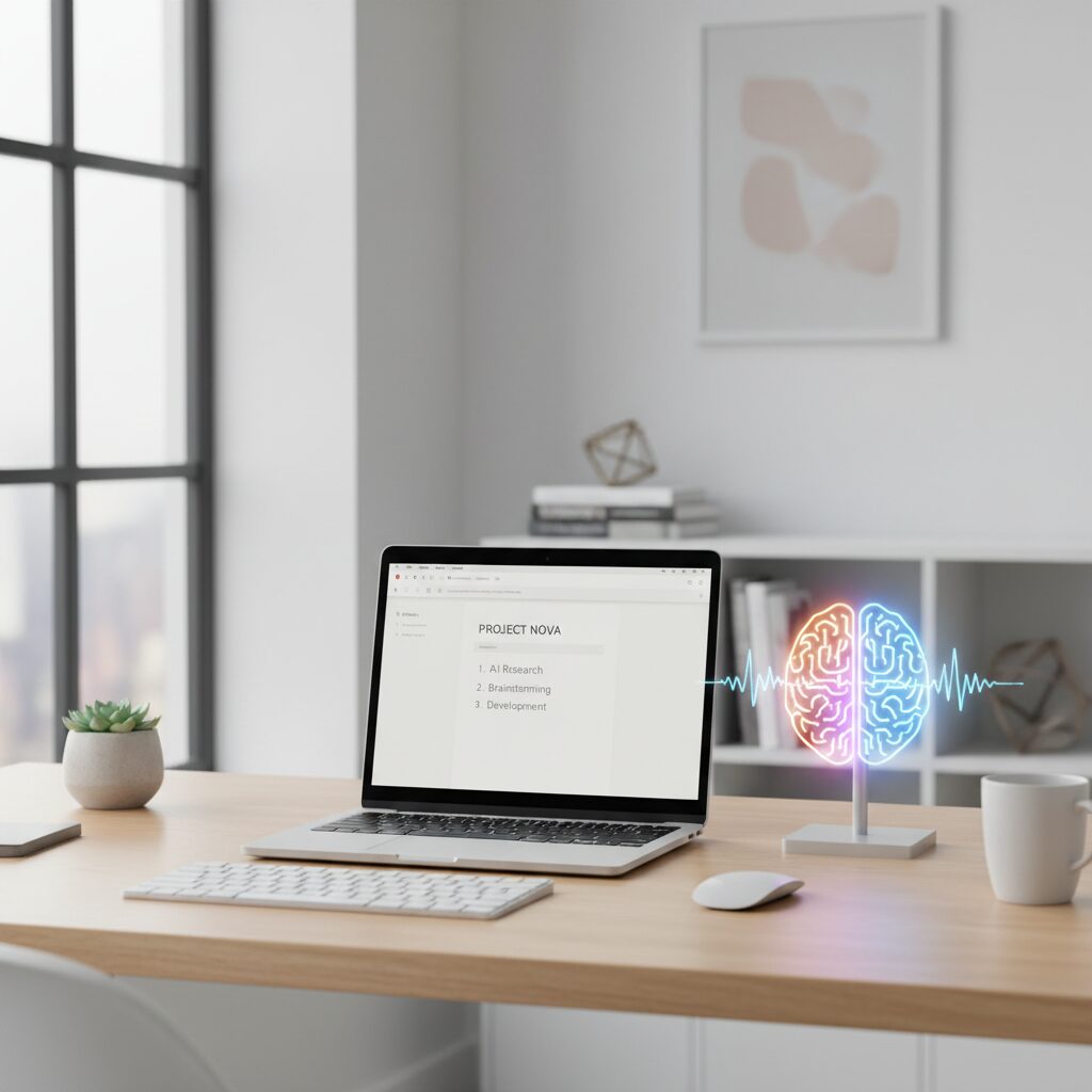 noteとAIを活用した副業イメージ